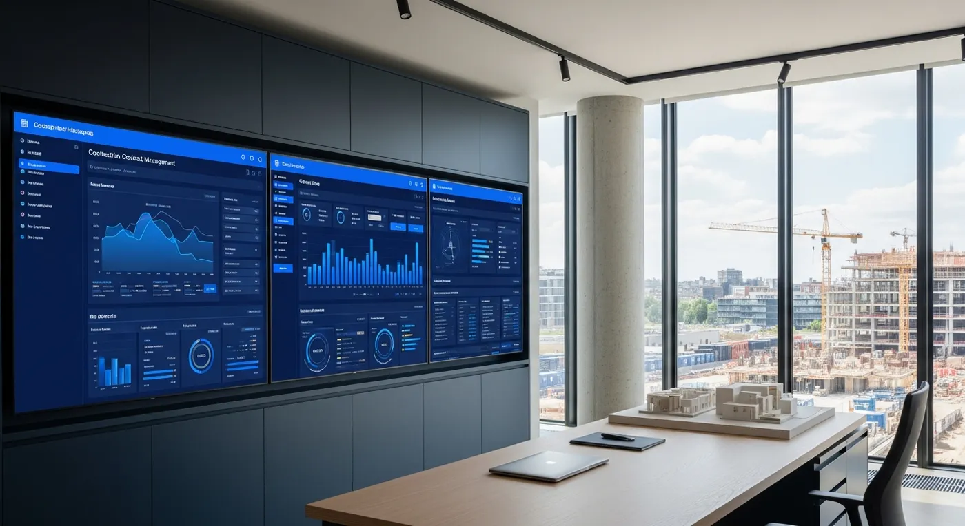 Automated bid leveling software dashboard showing side-by-side bid comparison for construction procurement