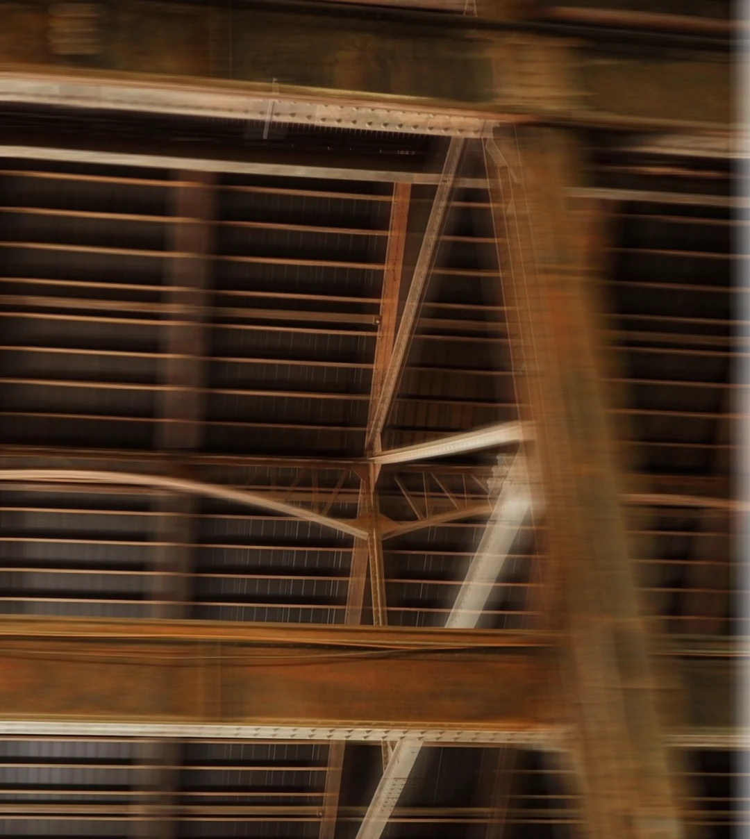 Structural steel framing on a building under construction